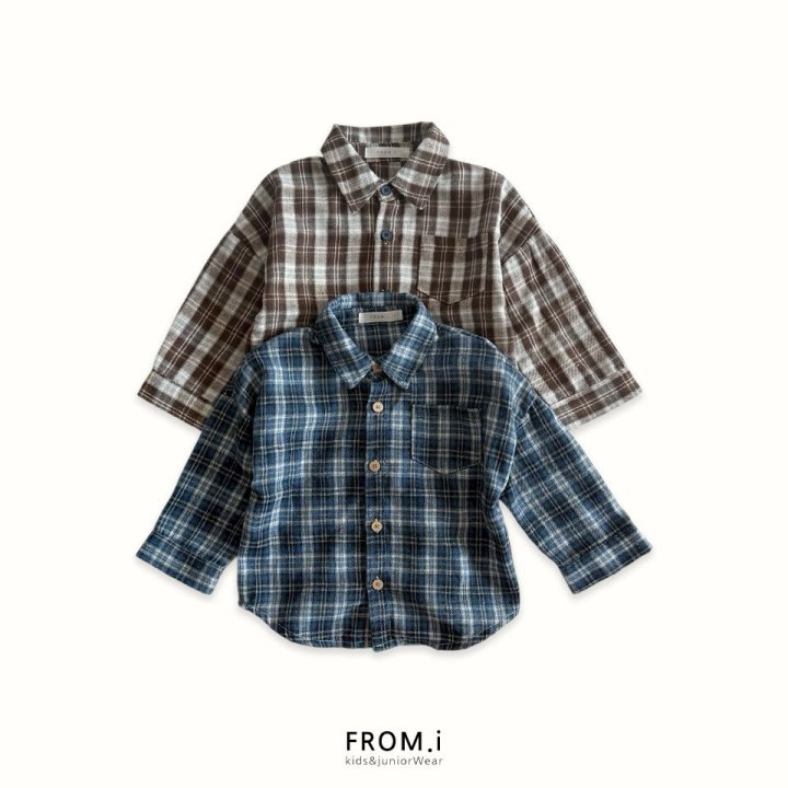 From I - Korean Children Fashion - #discoveringself - Warm Check Shirt