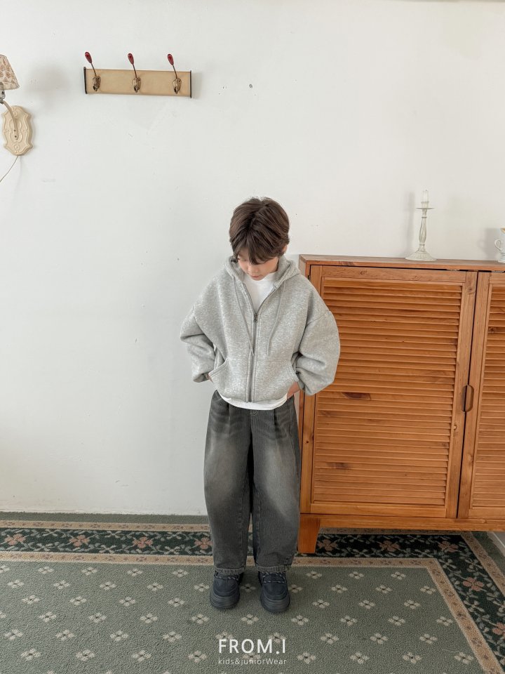 From I - Korean Children Fashion - #discoveringself - Curved Denim Pants - 7