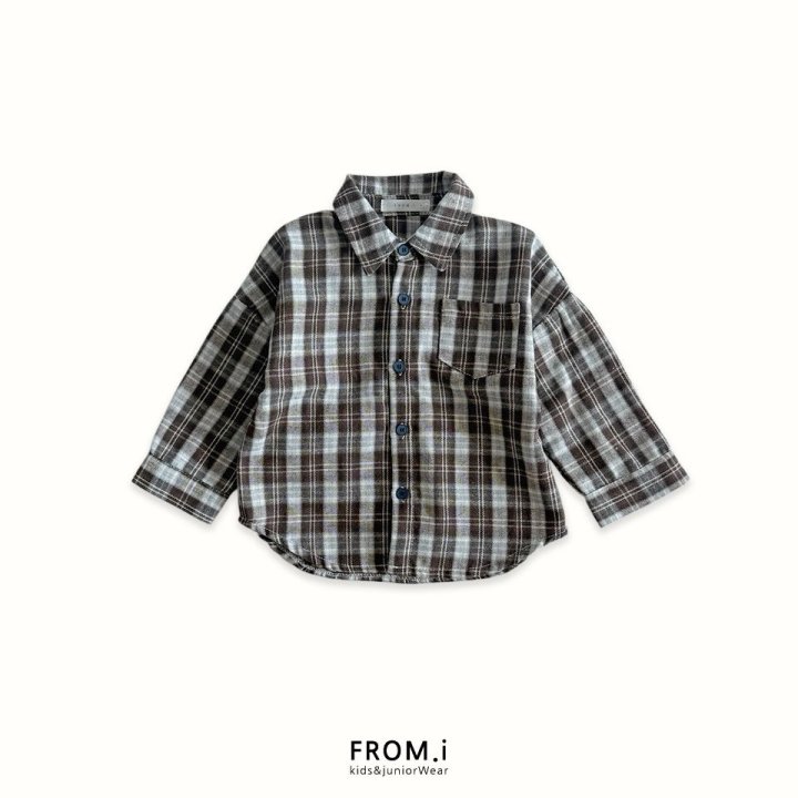 From I - Korean Children Fashion - #kidsshorts - Warm Check Shirt - 3