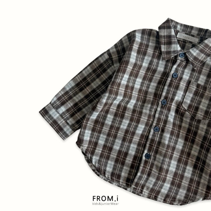 From I - Korean Children Fashion - #kidsshorts - Warm Check Shirt - 4