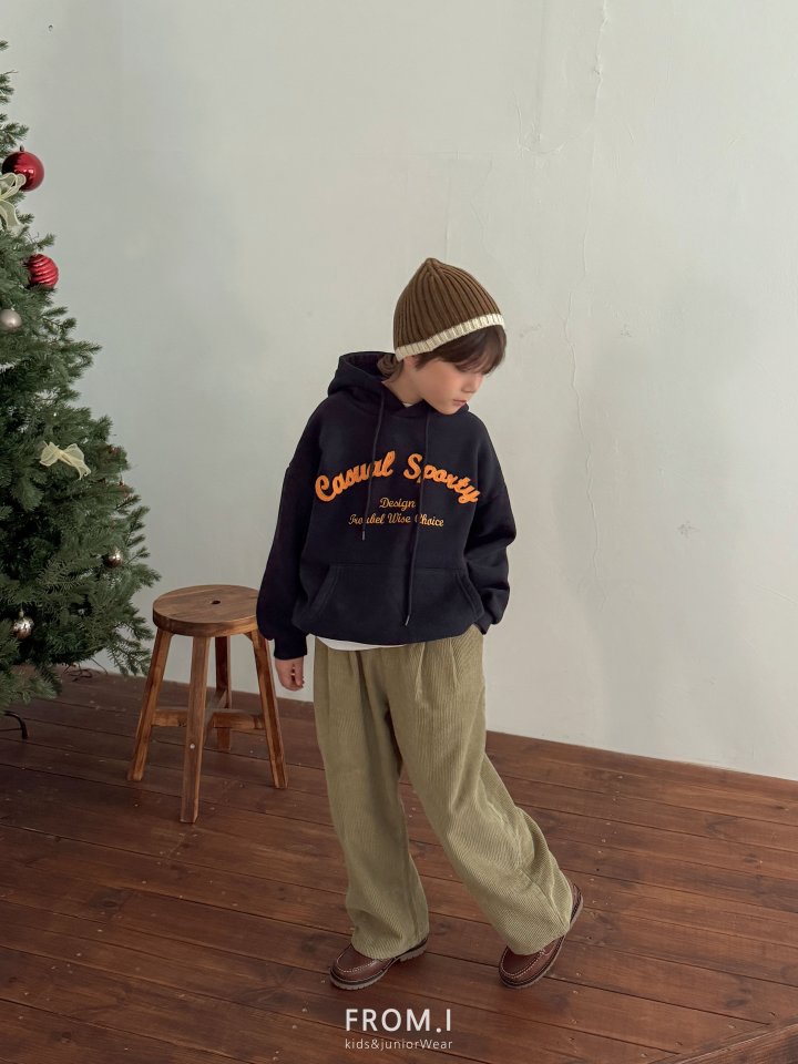 From I - Korean Children Fashion - #kidzfashiontrend - Corduroy Two Tuck Pants - 8