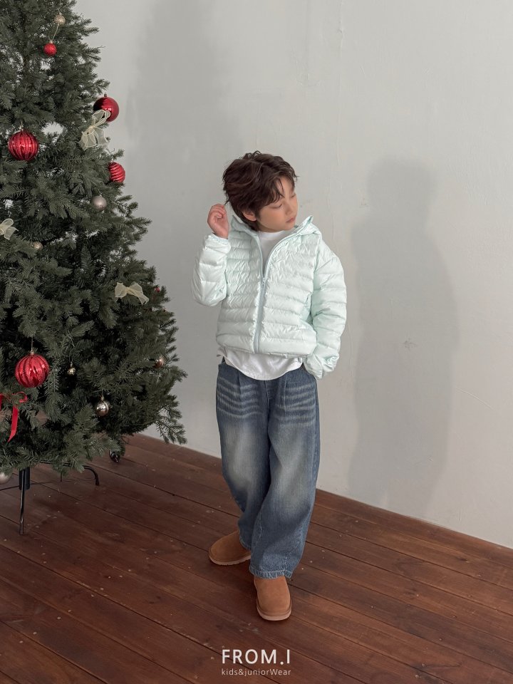 From I - Korean Children Fashion - #kidzfashiontrend - Curved Denim Pants - 11