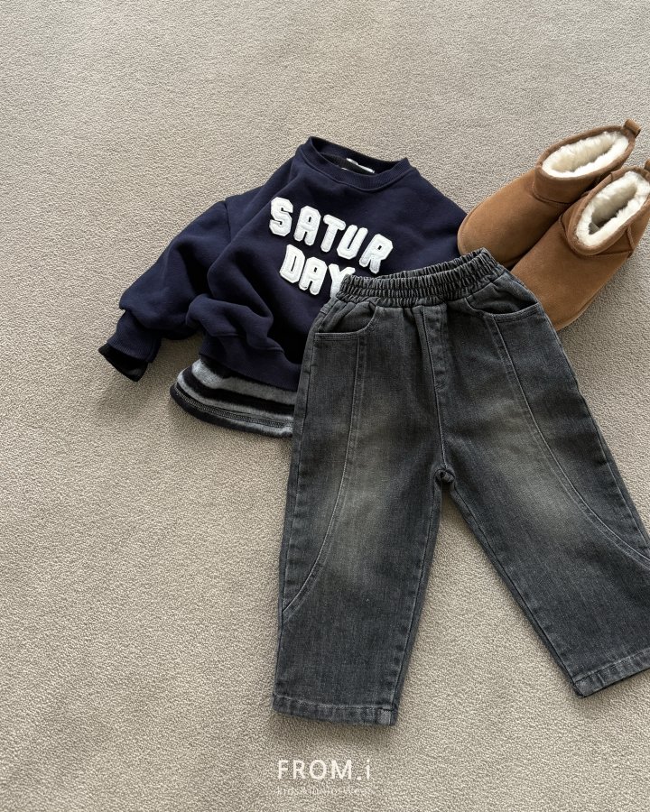 From I - Korean Children Fashion - #magicofchildhood - Semi Baggy Denim Pants - 10