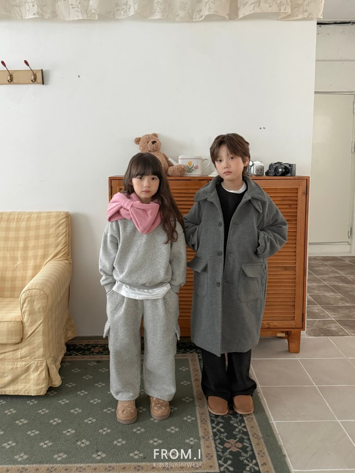 From I - Korean Children Fashion - #minifashionista - Sweatshirt Cargo Pants Set