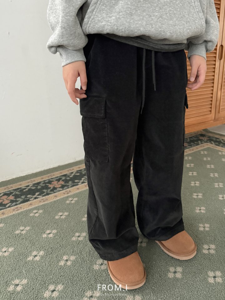From I - Korean Children Fashion - #prettylittlegirls - Velvet Cargo Pants