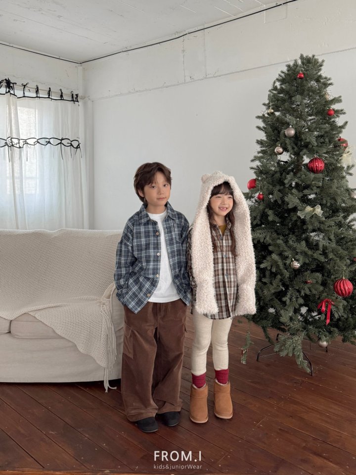 From I - Korean Children Fashion - #prettylittlegirls - Warm Check Shirt - 10