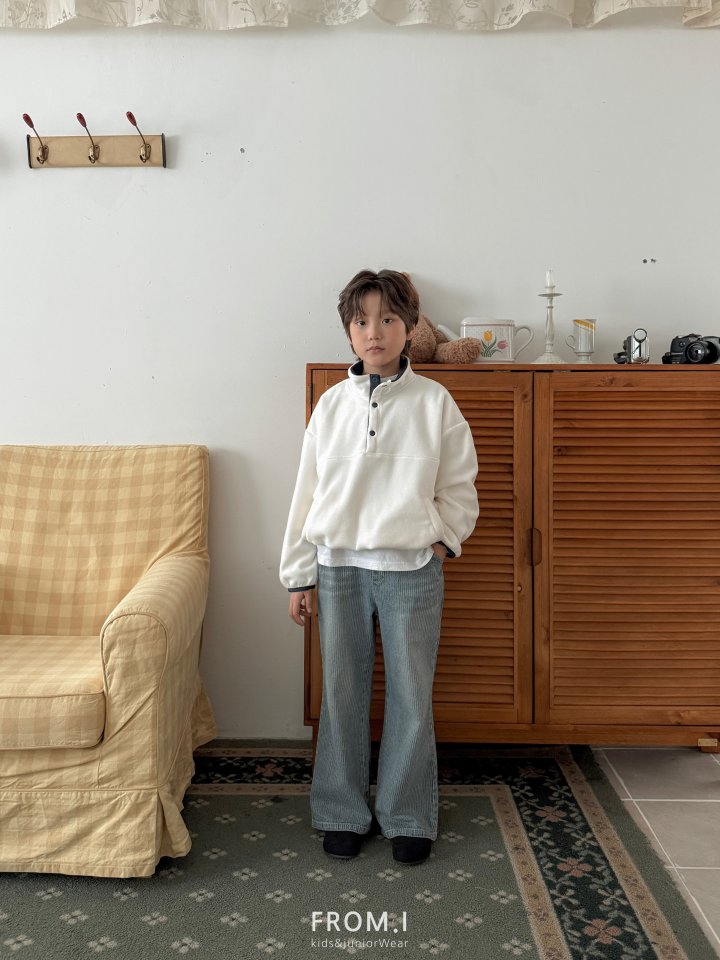 From I - Korean Children Fashion - #stylishchildhood - Corduroy Flare Denim Pants - 7