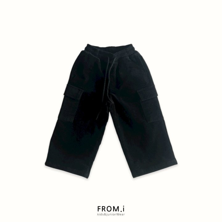 From I - Korean Children Fashion - #toddlerclothing - Velvet Cargo Pants - 4