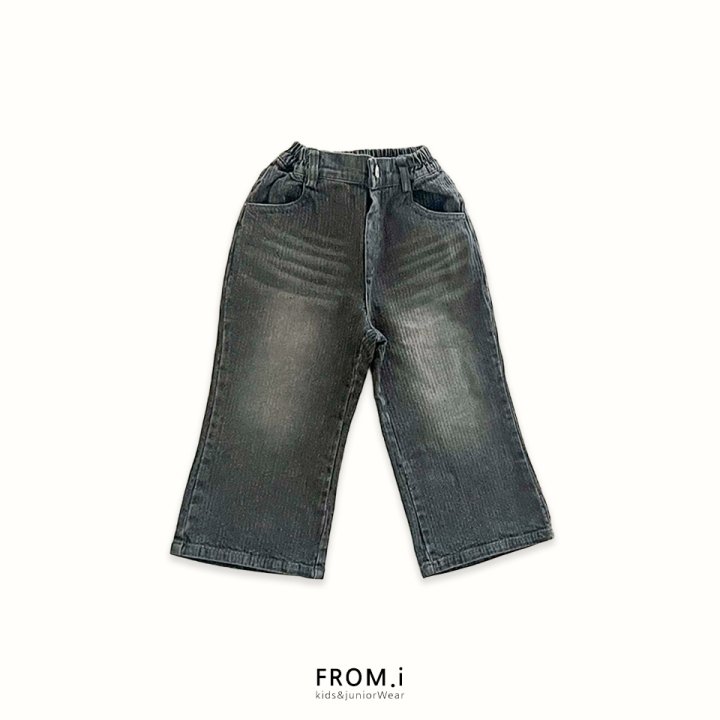 From I - Korean Children Fashion - #todddlerfashion - Corduroy Flare Denim Pants - 5