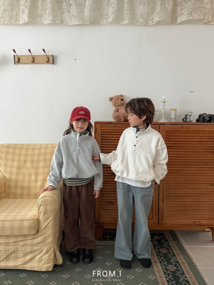 From I - Korean Children Fashion - #toddlerclothing - High Neck Fleece Sweatshirt - 12