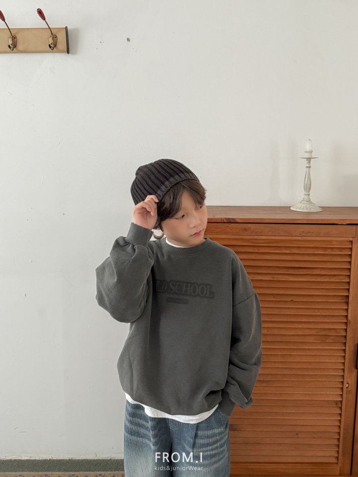 From I - Korean Children Fashion - #toddlerclothing - Old School Pigment Sweatshirt - 9