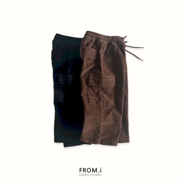 From I - Korean Children Fashion - #toddlerclothing - Velvet Cargo Pants - 3