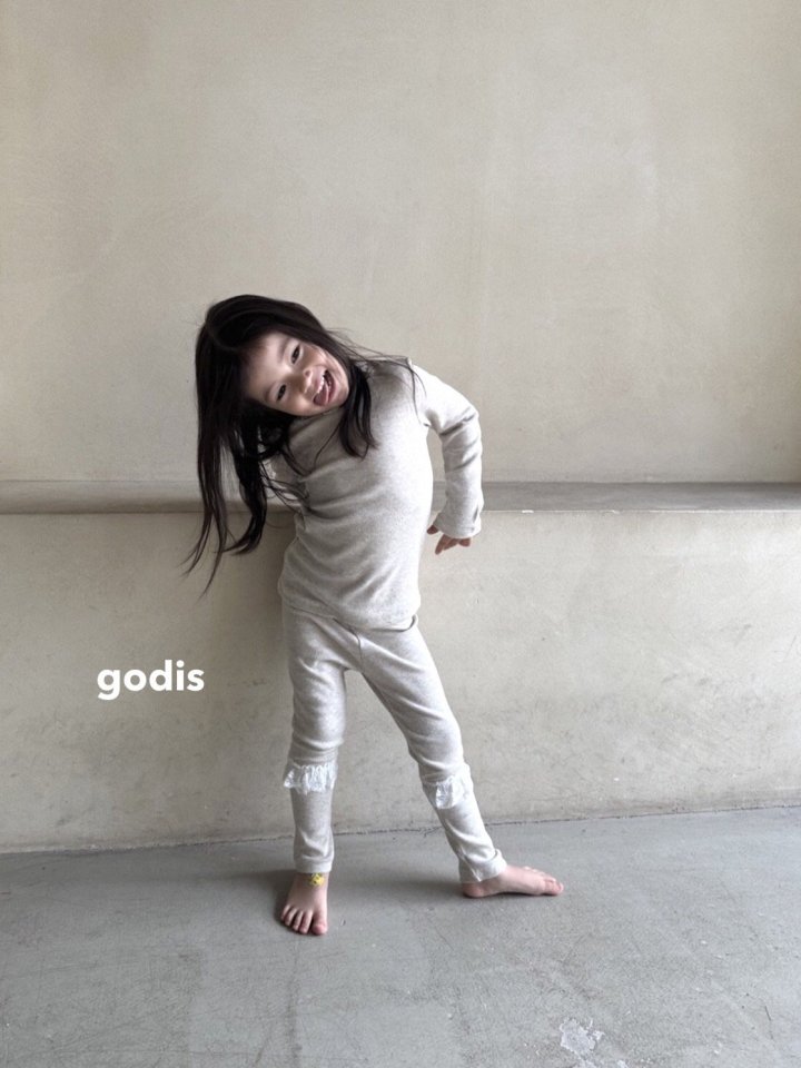 Godis - Korean Children Fashion - #Kfashion4kids - Lace Frill Lounge Wear - 9