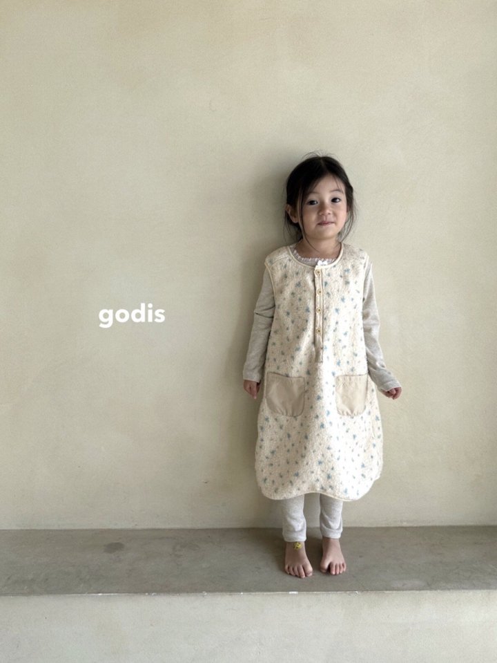 Godis - Korean Children Fashion - #childofig - Flower Sleep Vest - 6