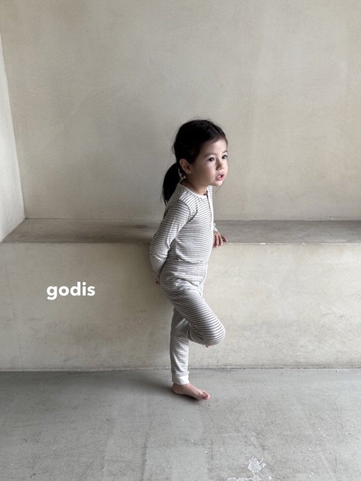 Godis - Korean Children Fashion - #childrensboutique - Cozy Stripe Easywear - 3