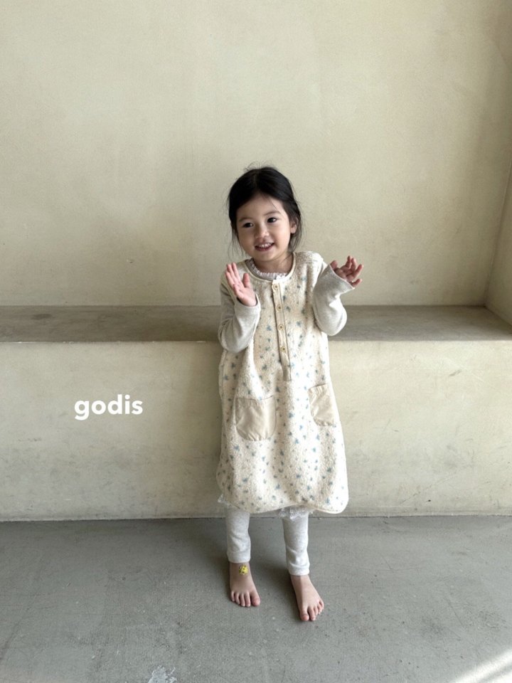 Godis - Korean Children Fashion - #childrensboutique - Flower Sleep Vest - 8