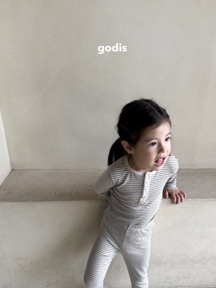 Godis - Korean Children Fashion - #childrensboutique - Cozy Stripe Easywear - 4