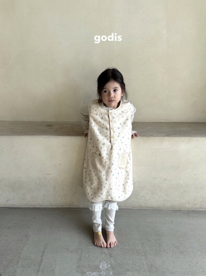 Godis - Korean Children Fashion - #designkidswear - Flower Sleep Vest - 9