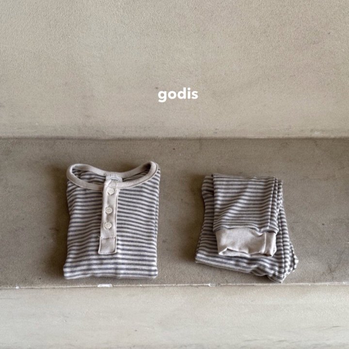Godis - Korean Children Fashion - #discoveringself - Cozy Stripe Easywear - 5