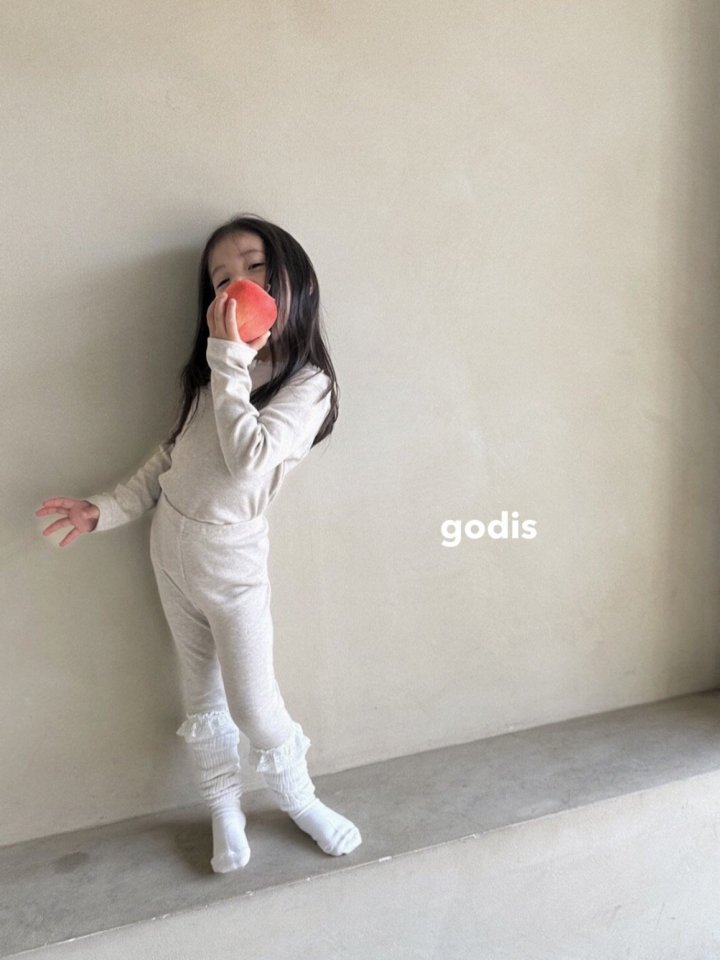 Godis - Korean Children Fashion - #designkidswear - Lace Frill Lounge Wear - 4