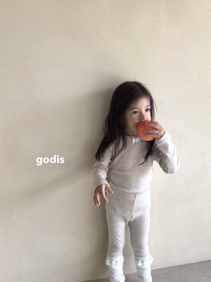 Godis - Korean Children Fashion - #fashionkids - Lace Frill Lounge Wear - 5