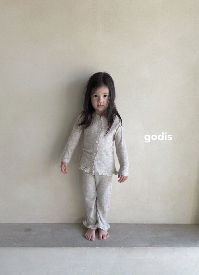 Godis - Korean Children Fashion - #kidsshorts - Wooly Waffle Lounge Wear - 3