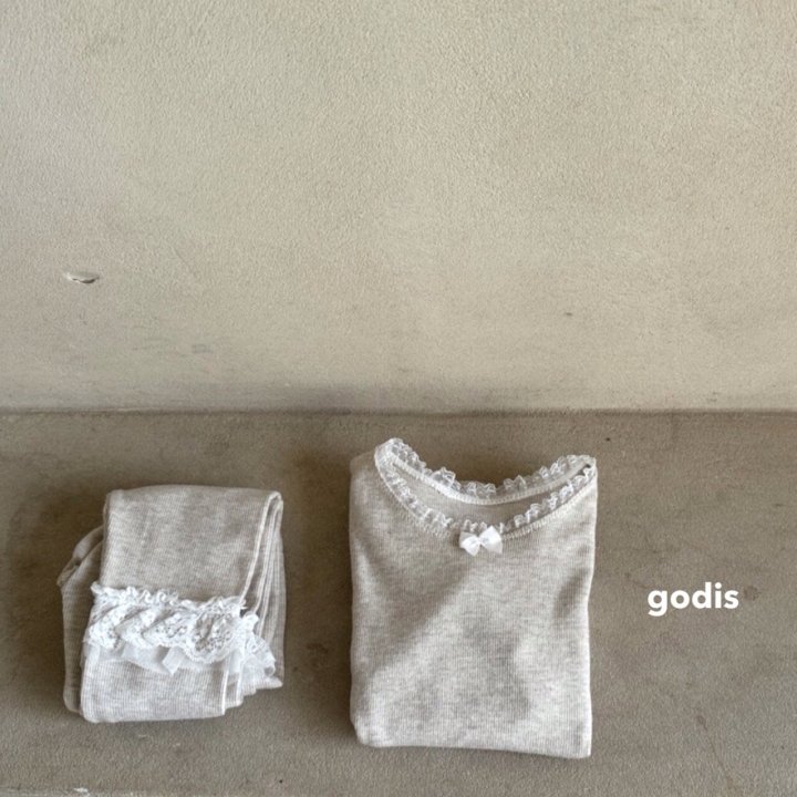 Godis - Korean Children Fashion - #kidsstore - Lace Frill Lounge Wear - 7