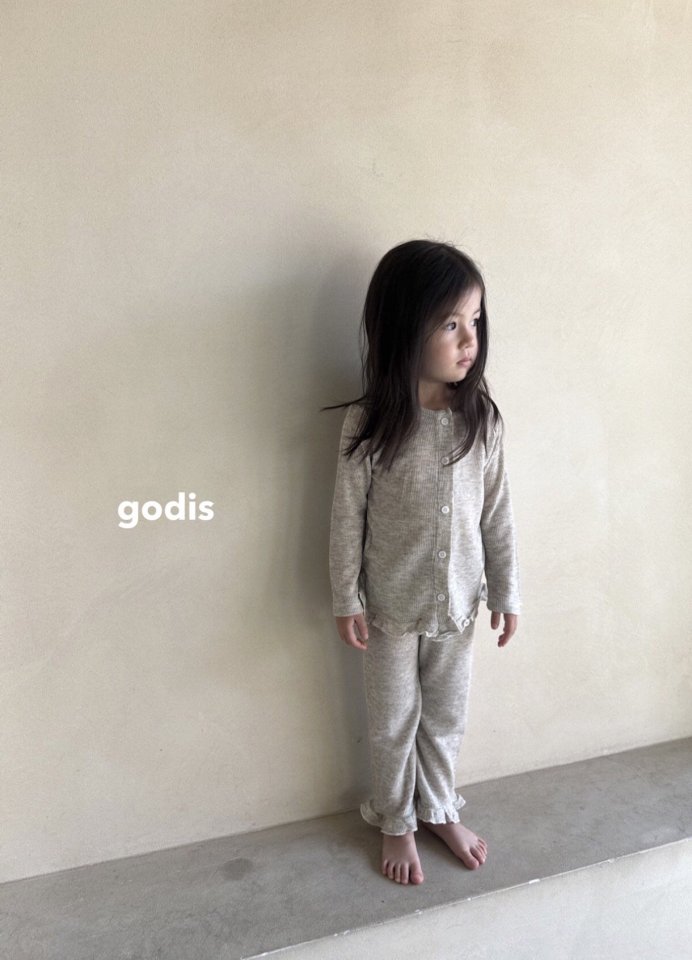 Godis - Korean Children Fashion - #kidsshorts - Wooly Waffle Lounge Wear - 4