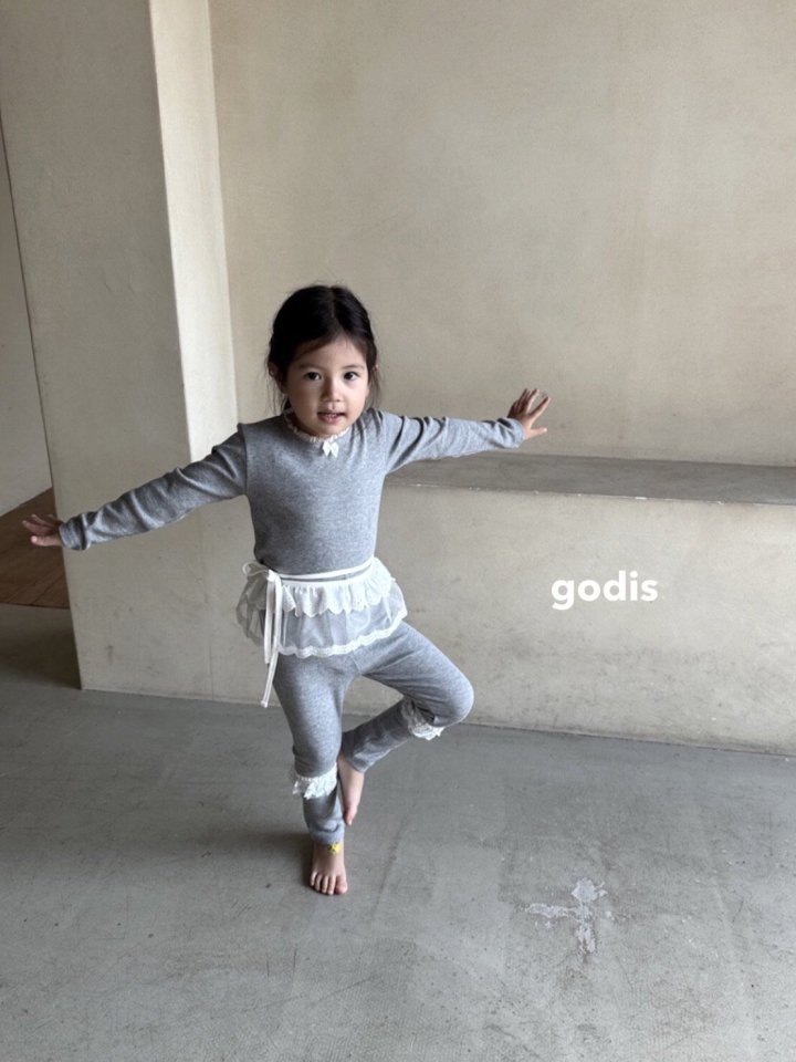 Godis - Korean Children Fashion - #littlefashionista - Lace Frill Lounge Wear - 10