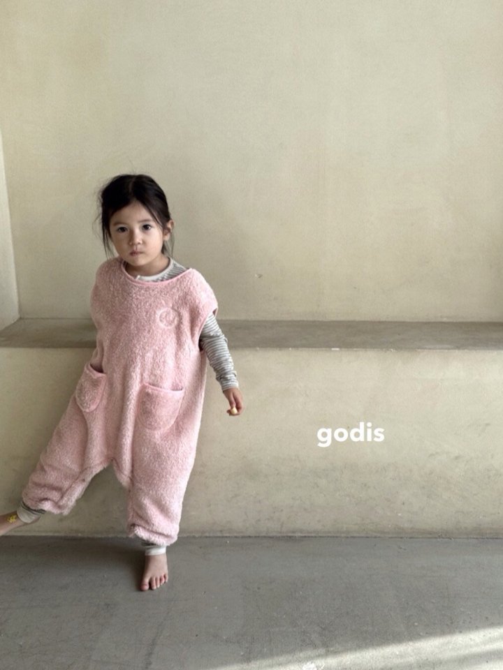 Godis - Korean Children Fashion - #Kfashion4kids - Boa Sleeping Suit - 4