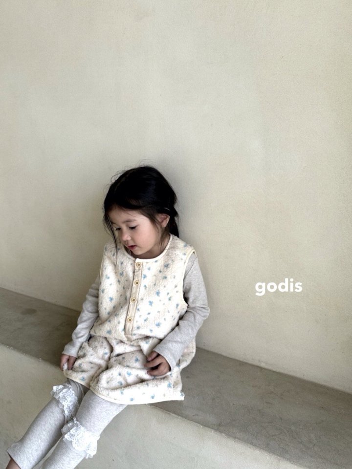 Godis - Korean Children Fashion - #magicofchildhood - Flower Sleep Vest - 3