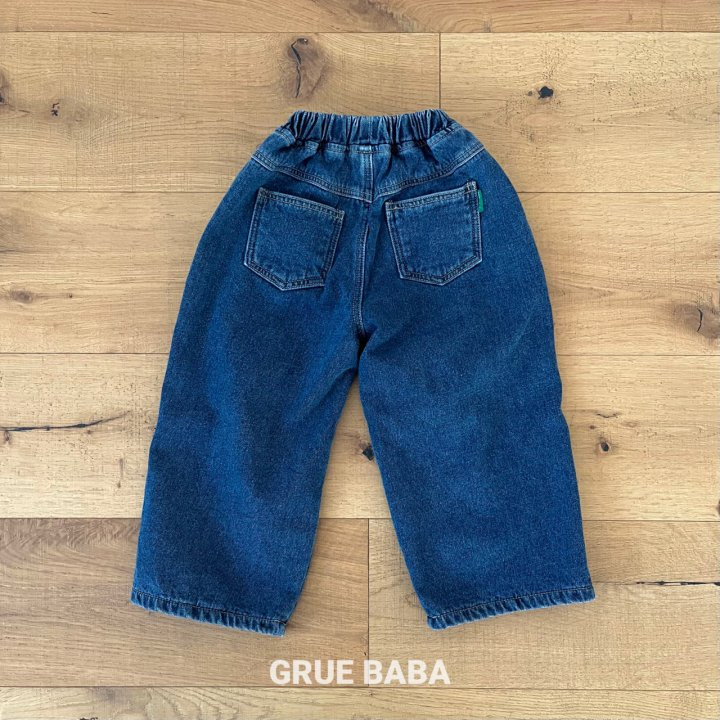 Grue Baba - Korean Children Fashion - #Kfashion4kids - Picnic Denim Pants - 3