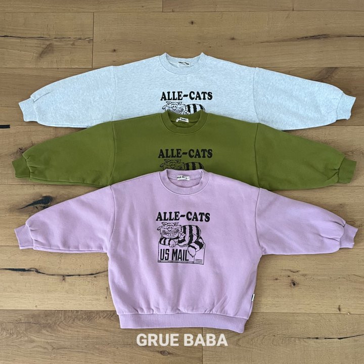 Grue Baba - Korean Children Fashion - #discoveringself - Cats Sweatshirt