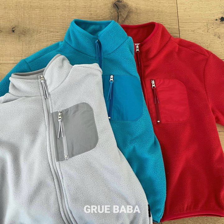 Grue Baba - Korean Children Fashion - #kidsshorts - Dino Zip-Up - 5