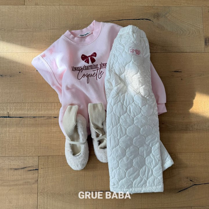 Grue Baba - Korean Children Fashion - #stylishchildhood - Ribbon Sweatshirt - 7