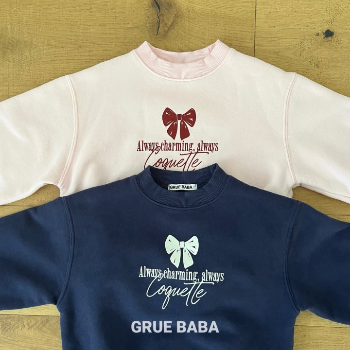 Grue Baba - Korean Children Fashion - #todddlerfashion - Ribbon Sweatshirt - 5