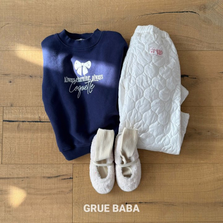 Grue Baba - Korean Children Fashion - #toddlerclothing - Ribbon Sweatshirt - 6