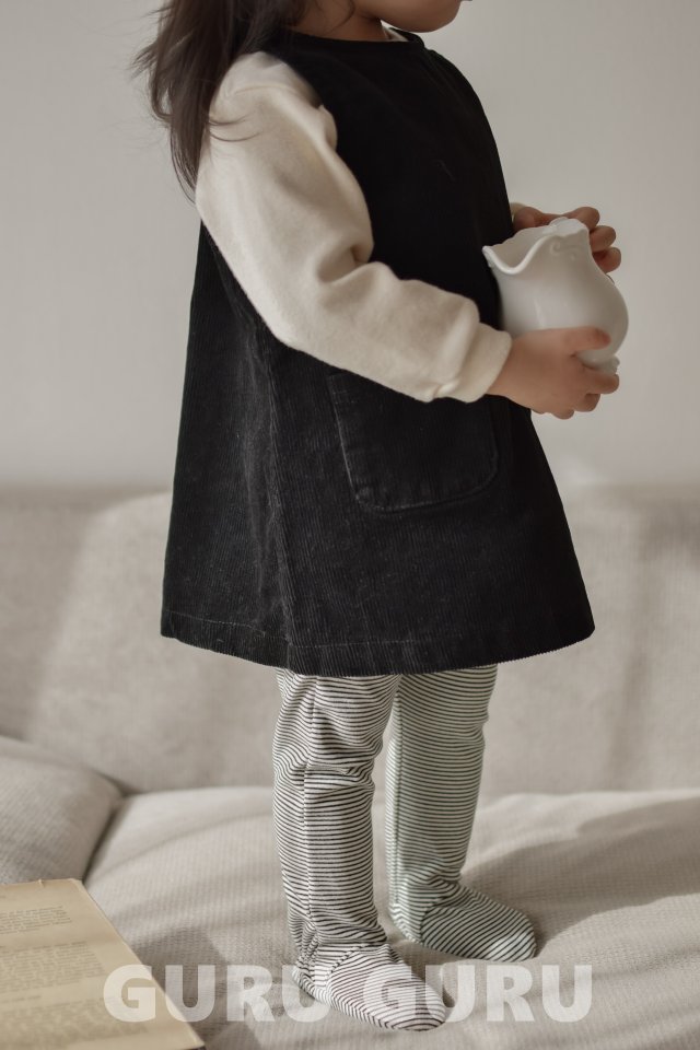 Guru Guru - Korean Baby Fashion - #babyboutique - Fleece Round Tee - 6