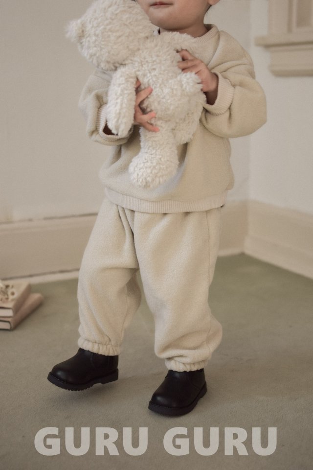Guru Guru - Korean Baby Fashion - #babyboutique - Terry Fleece Set - 7