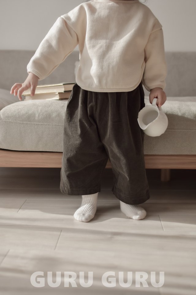 Guru Guru - Korean Baby Fashion - #babyboutiqueclothing - Corduroy Wood Pants - 11