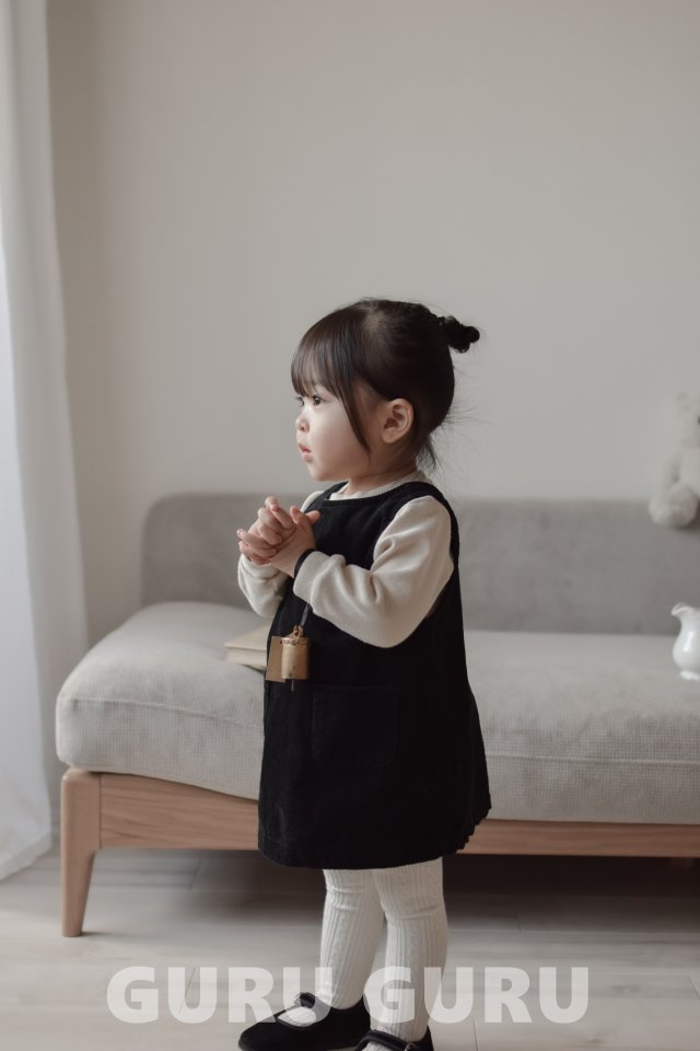 Guru Guru - Korean Baby Fashion - #babyclothing - Fleece Round Tee - 9