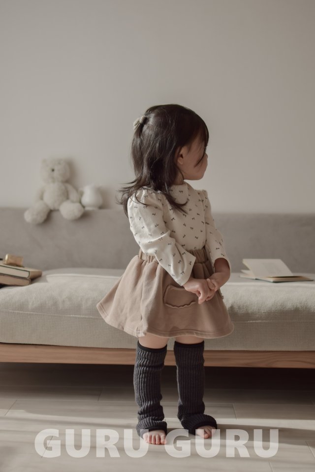 Guru Guru - Korean Baby Fashion - #babyclothing - Ribbon Puff Tee - 8