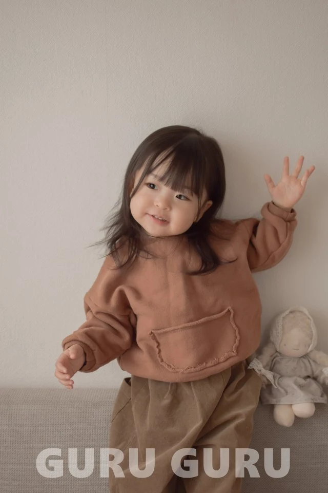 Guru Guru - Korean Baby Fashion - #babyclothing - Pocket Sweatshirt - 5