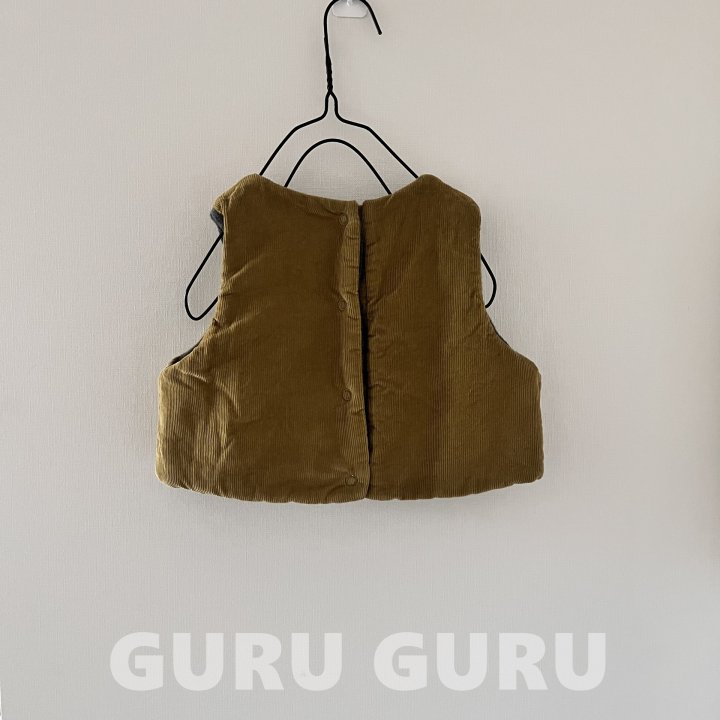 Guru Guru - Korean Baby Fashion - #babyclothing - Corduroy Vest - 2