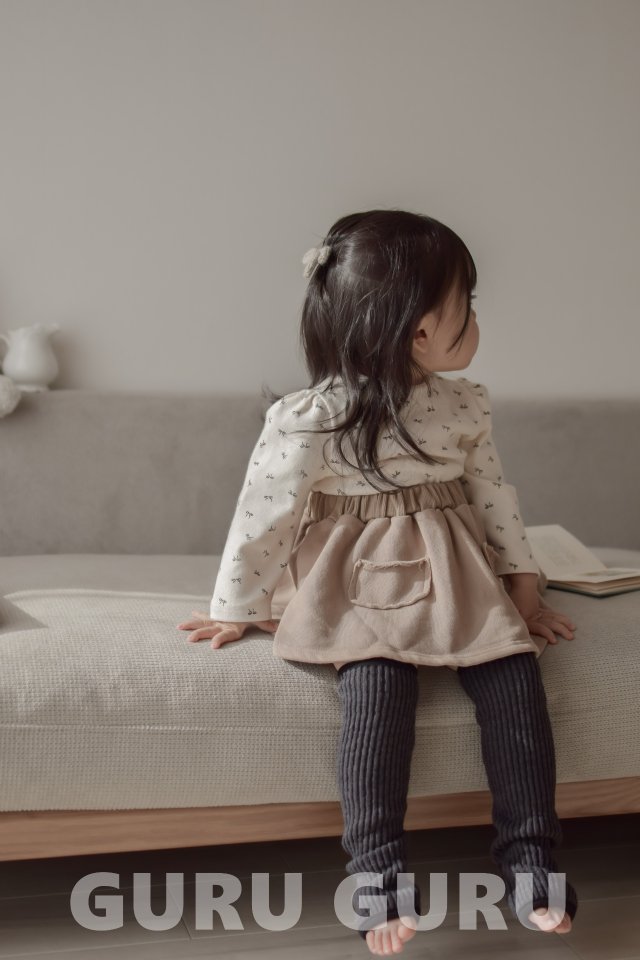 Guru Guru - Korean Baby Fashion - #babyfashion - Ribbon Puff Tee - 9
