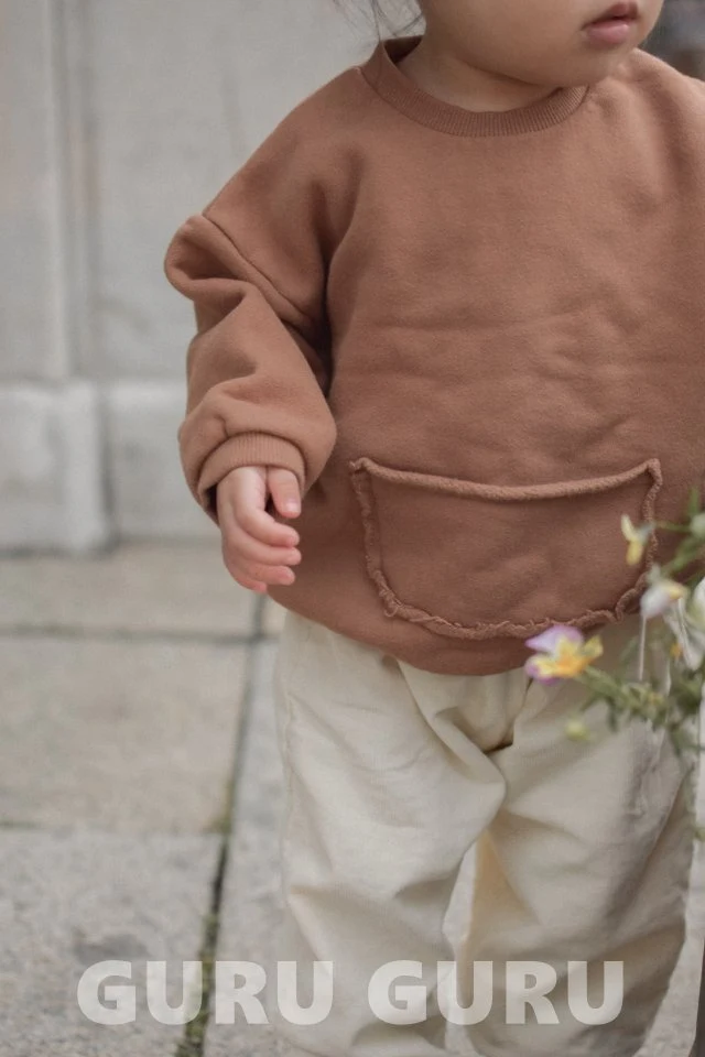 Guru Guru - Korean Baby Fashion - #babyfever - Pocket Sweatshirt - 7