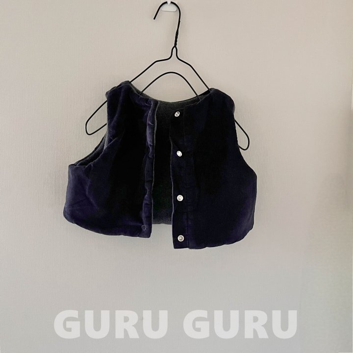 Guru Guru - Korean Baby Fashion - #babyfashion - Corduroy Vest - 4