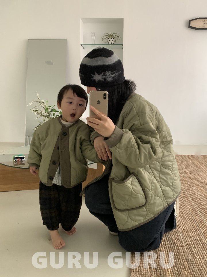Guru Guru - Korean Baby Fashion - #babyfever - Adult Warm Jacket - 5