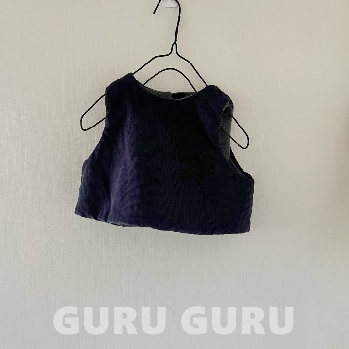 Guru Guru - Korean Baby Fashion - #babygirlfashion - Corduroy Vest - 5