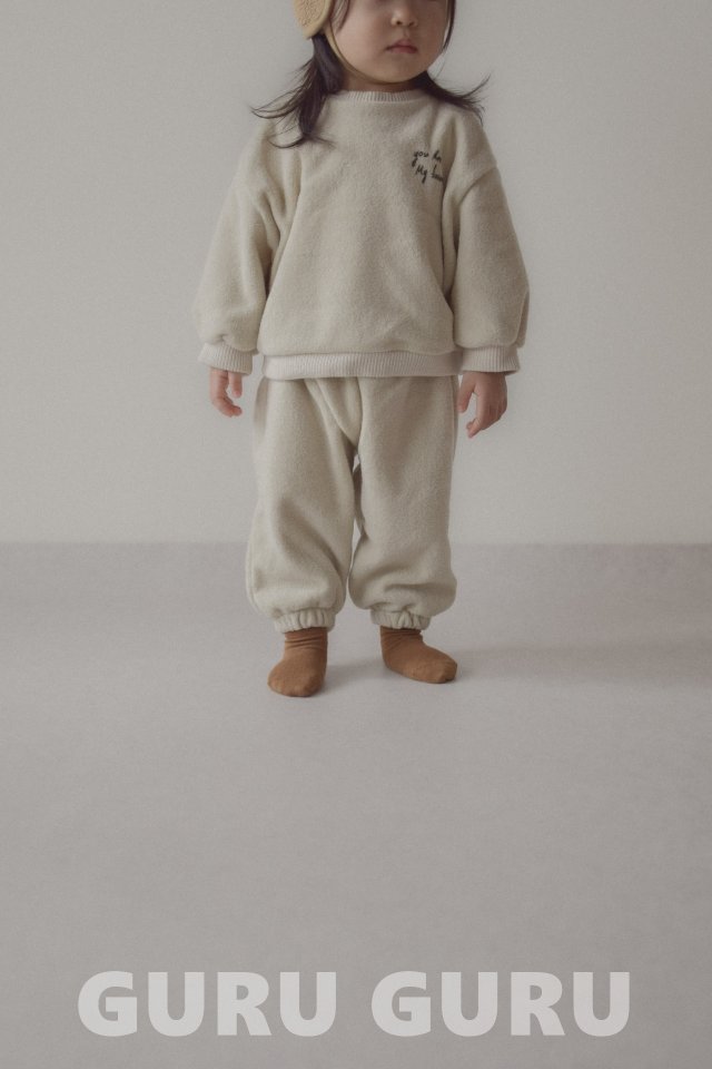 Guru Guru - Korean Baby Fashion - #babygirlfashion - Terry Fleece Set - 12